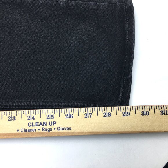 NEW Old Navy Men's Black Slim Straight Leg Jeans Distressed Stretch 34 x 29 READ - Picture 7 of 10